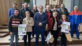 Reunión de alcaldes de la comarca de Guijuelo en el Consistorio chacinero