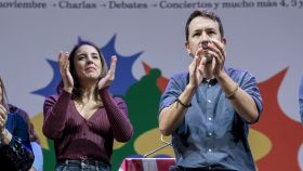 Pablo Iglesias e Irene Montero, en la 'Uni de otoño' de Podemos el pasado 6 de noviembre.