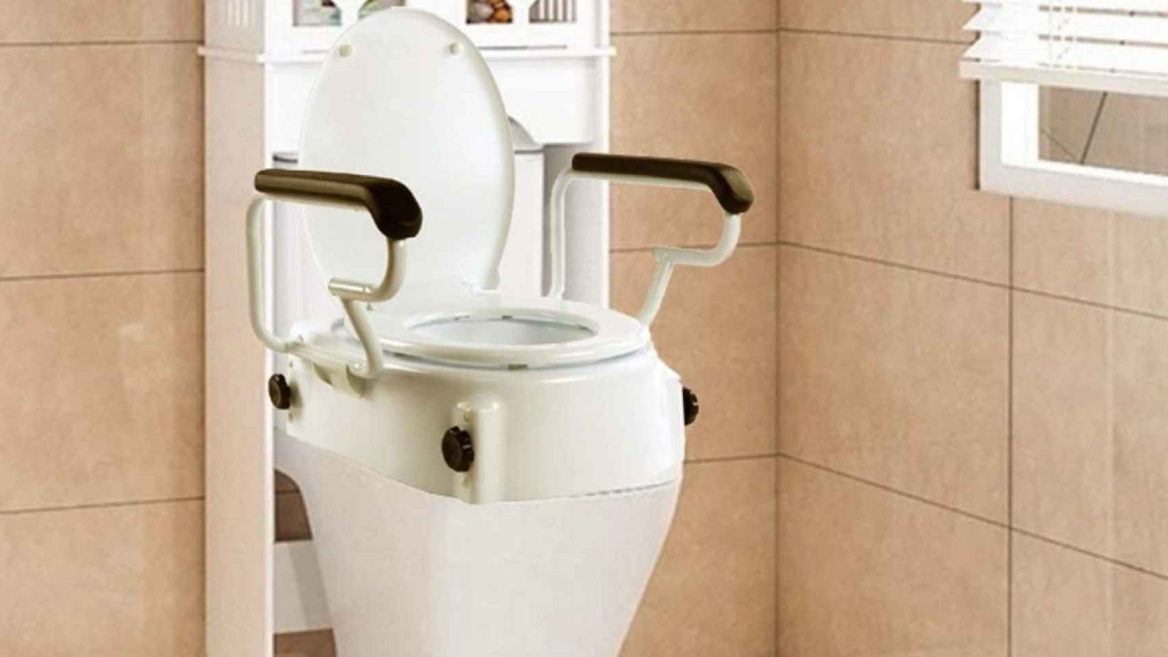 PEPE - Elevador WC Adulto con Tapa (15 cm de altura), Alzador WC