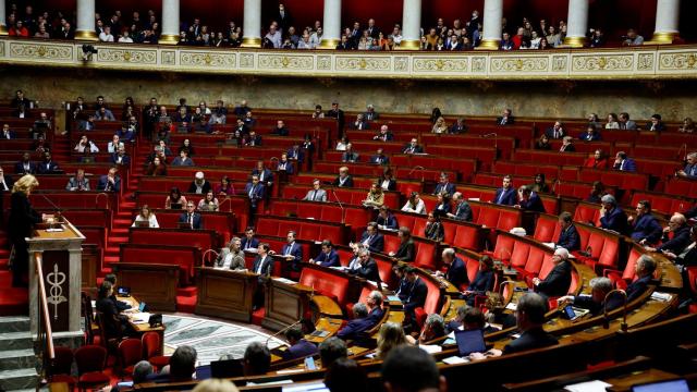 Imagen de la votación en la Asamblea Nacional de Francia