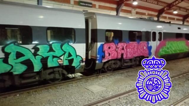 Pintadas en el tren de Medina del Campo