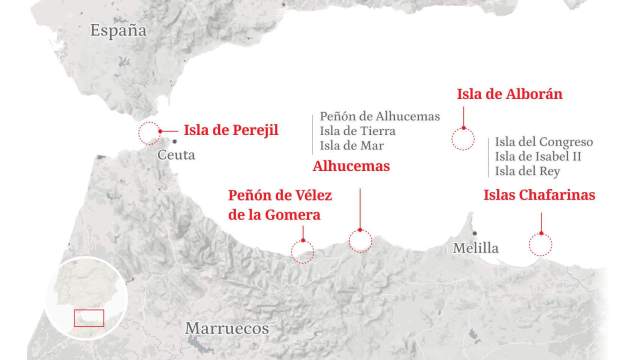 Marruecos presiona ahora a España con la titularidad de las aguas de los islotes próximos a Ceuta y Melilla