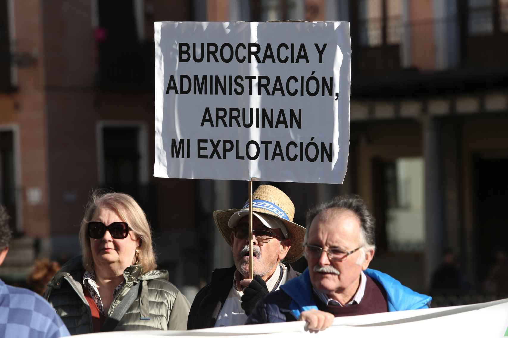 Protesta de agricultores en Toledo. Foto: Óscar Huertas.