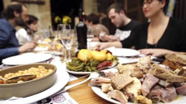 Una comida de empresa, en imagen de archivo.