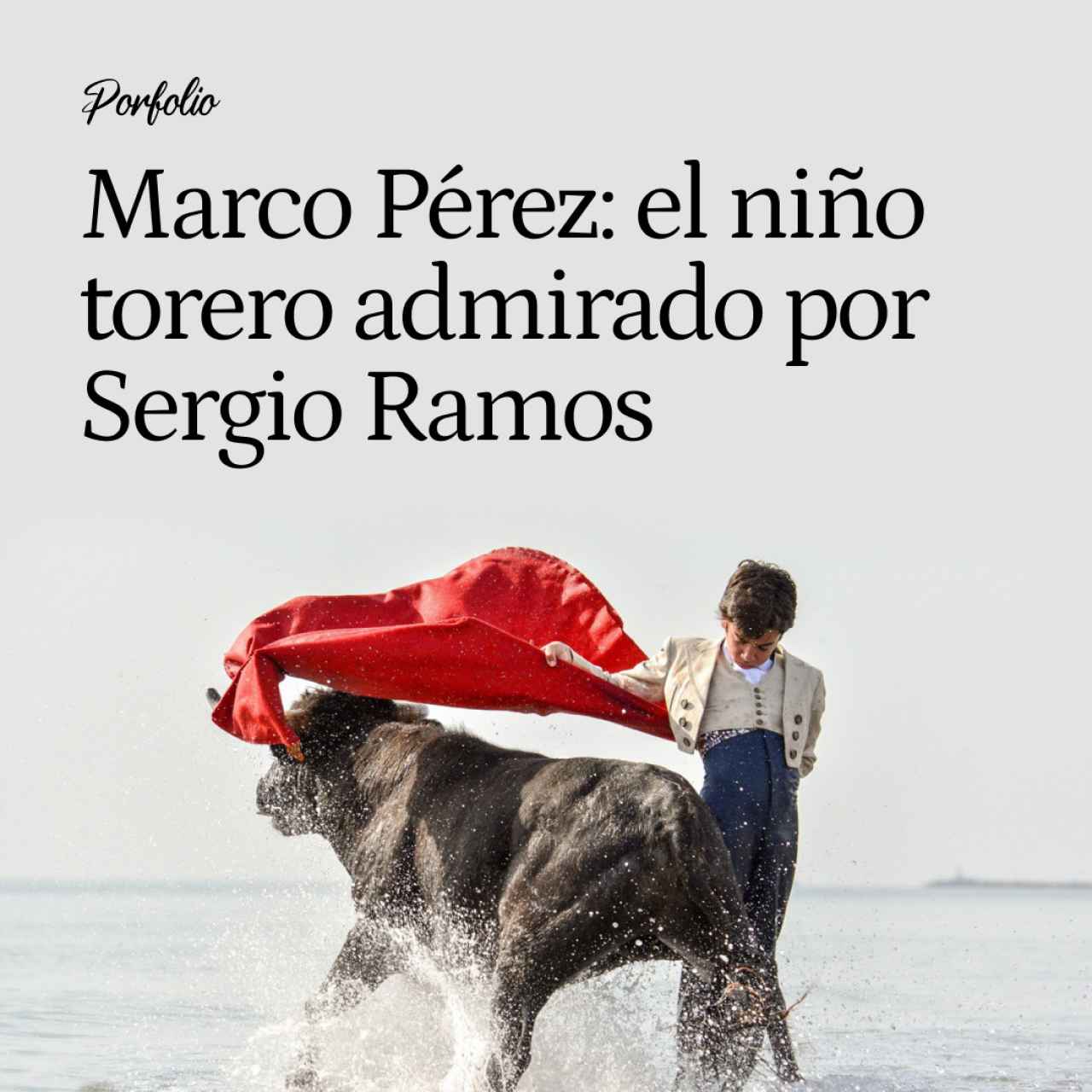 Marco Pérez, el niño prodigio del toreo que cortó un rabo en la Maestranza con 15 años y encandila a Sergio Ramos