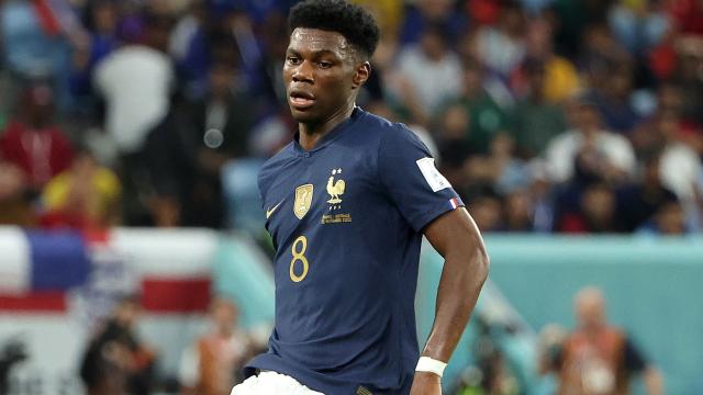 Aurélien Tchouaméni, con la selección de Francia en el Mundial de Qatar 2022