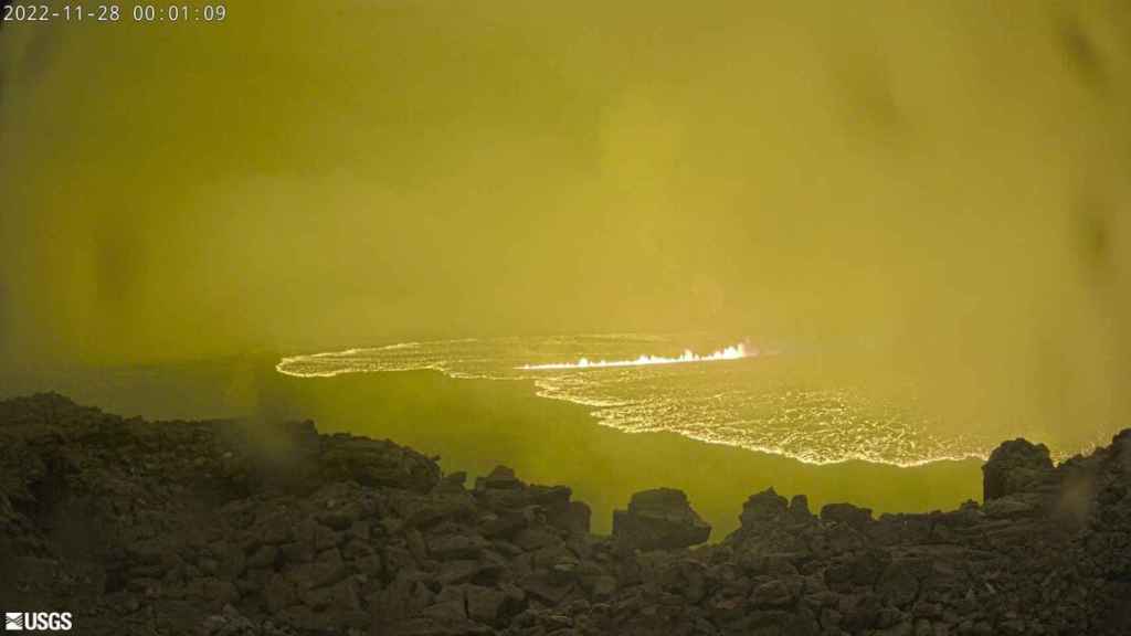 Erupción en Hawái del volcán Mauna Loa.