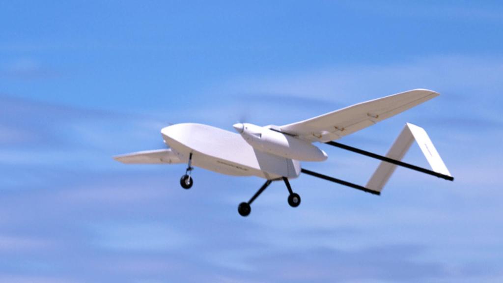 Das Testflugzeug wog 25 Kilogramm.
