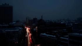 Kiev en pleno apagón eléctrico.