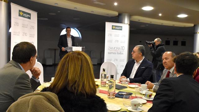 Francisco Prieto, gerente de Zamora10, durante la presentación