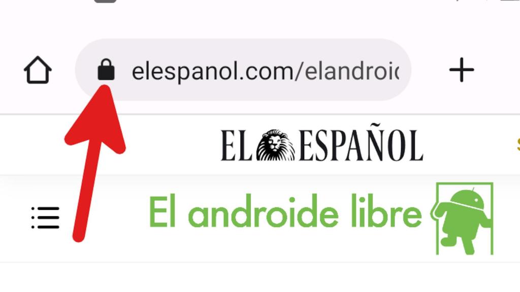 Candado en el navegador Chrome