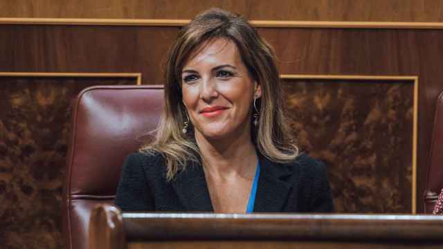 Patricia Rueda, la diputada expulsada de la tribuna del Congreso este martes.