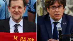 Rajoy y Puigdemont en un fotomontaje.