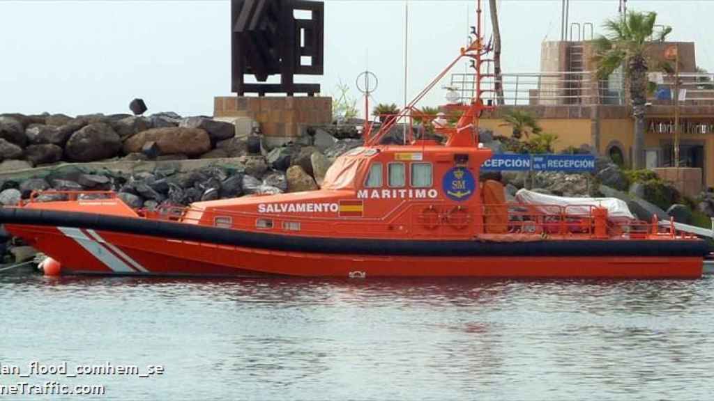 La lancha de Salvamento Marítimo Salvamar Nunki, que rescató a los polizones.