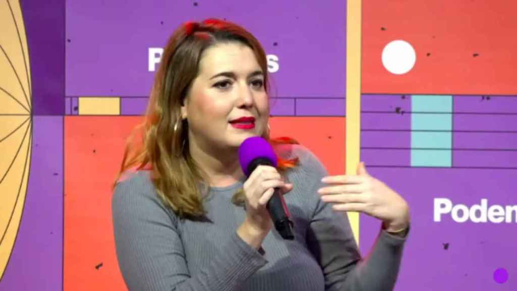 Ángela Rodríguez Pam durante su intervención en el podcast.