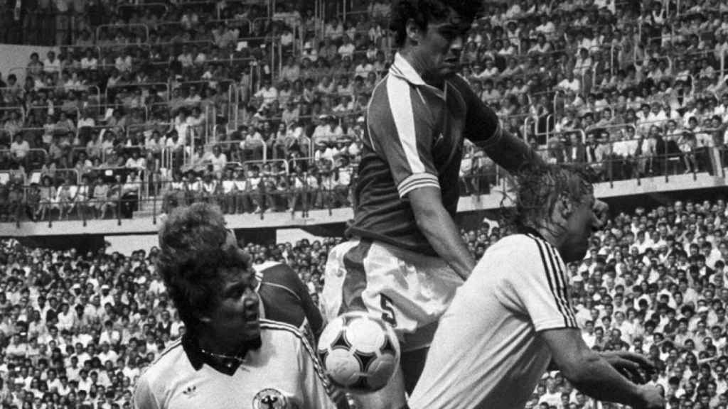 Imagen del partido entre Alemania Federal y Austria en el Mundial de 1982