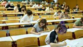 Un examen en la Universidad de Alicante.
