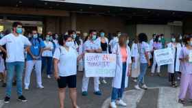 Una protesta de los médicos de la Comunidad Valenciana.
