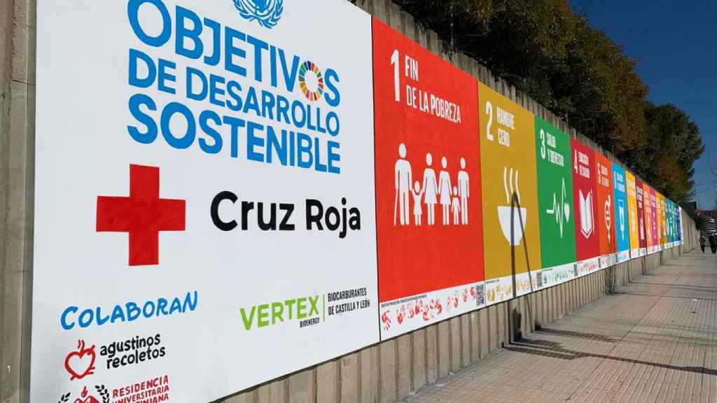 Muro ODS de Cruz Roja