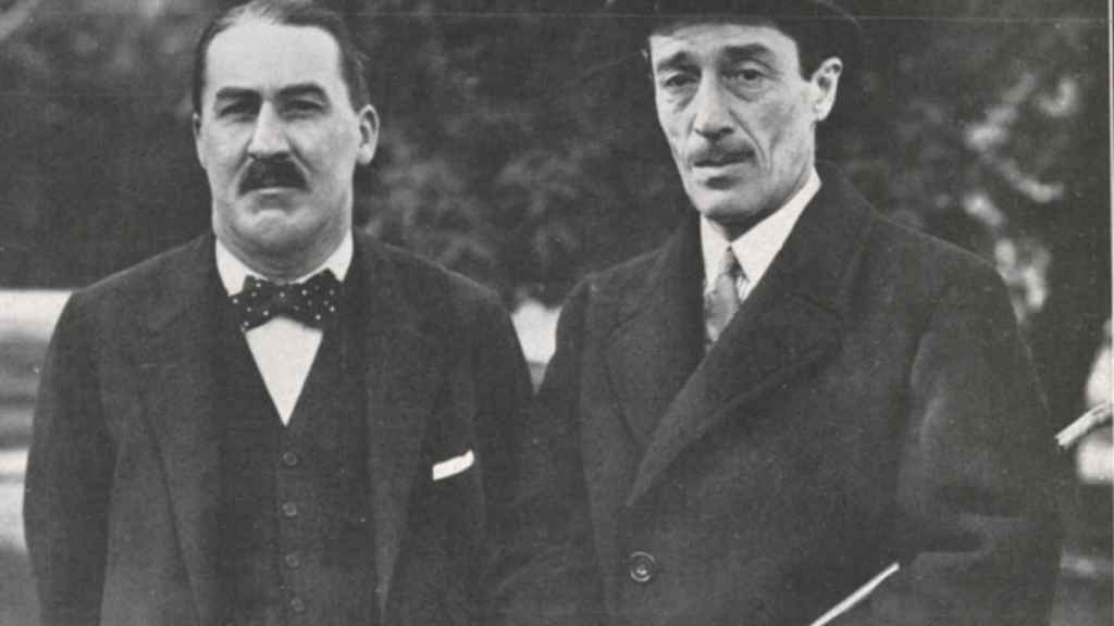 Howard Carter y el duque de Alba en 1924 en Madrid. Foto: Fundación Casa de Alba