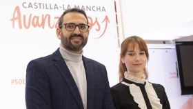 Sergio Gutiérrez y Diana López. Foto: PSOE CLM.