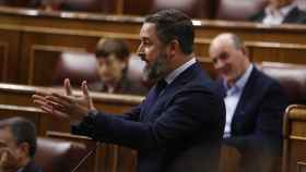 Santiago Abascal, este miércoles en el Congreso durante la sesión de control al Gobierno.