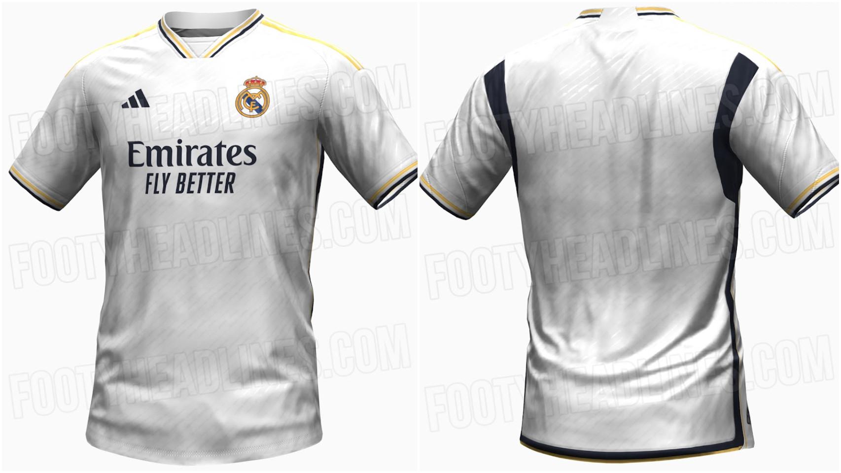 Así será la camiseta del Real Madrid para la temporada 2023/2025