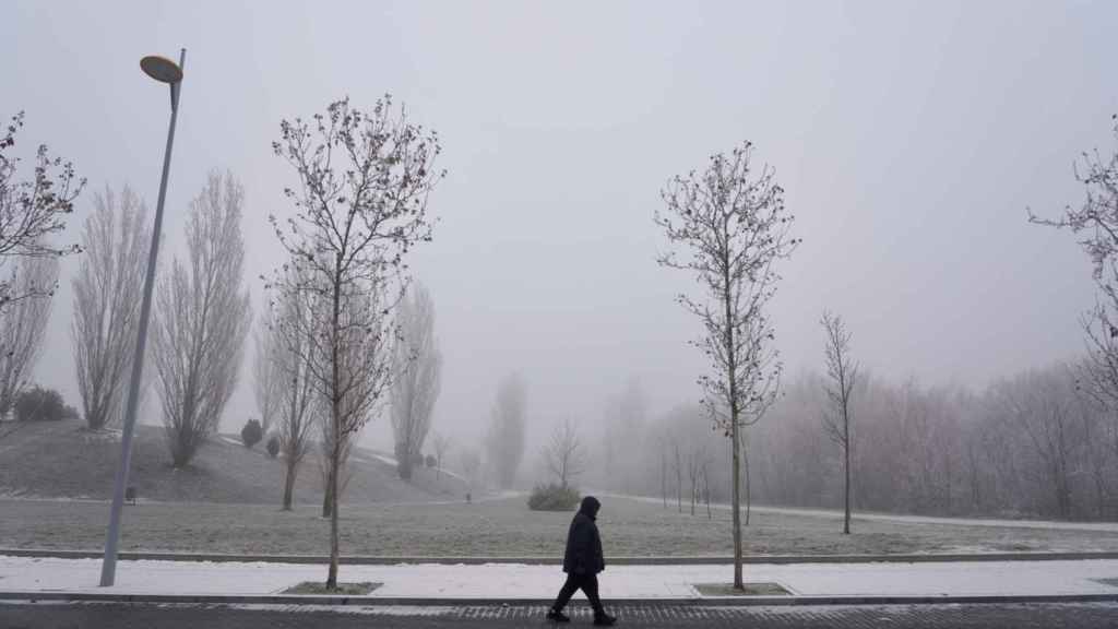 Frío y niebla en Valladolid