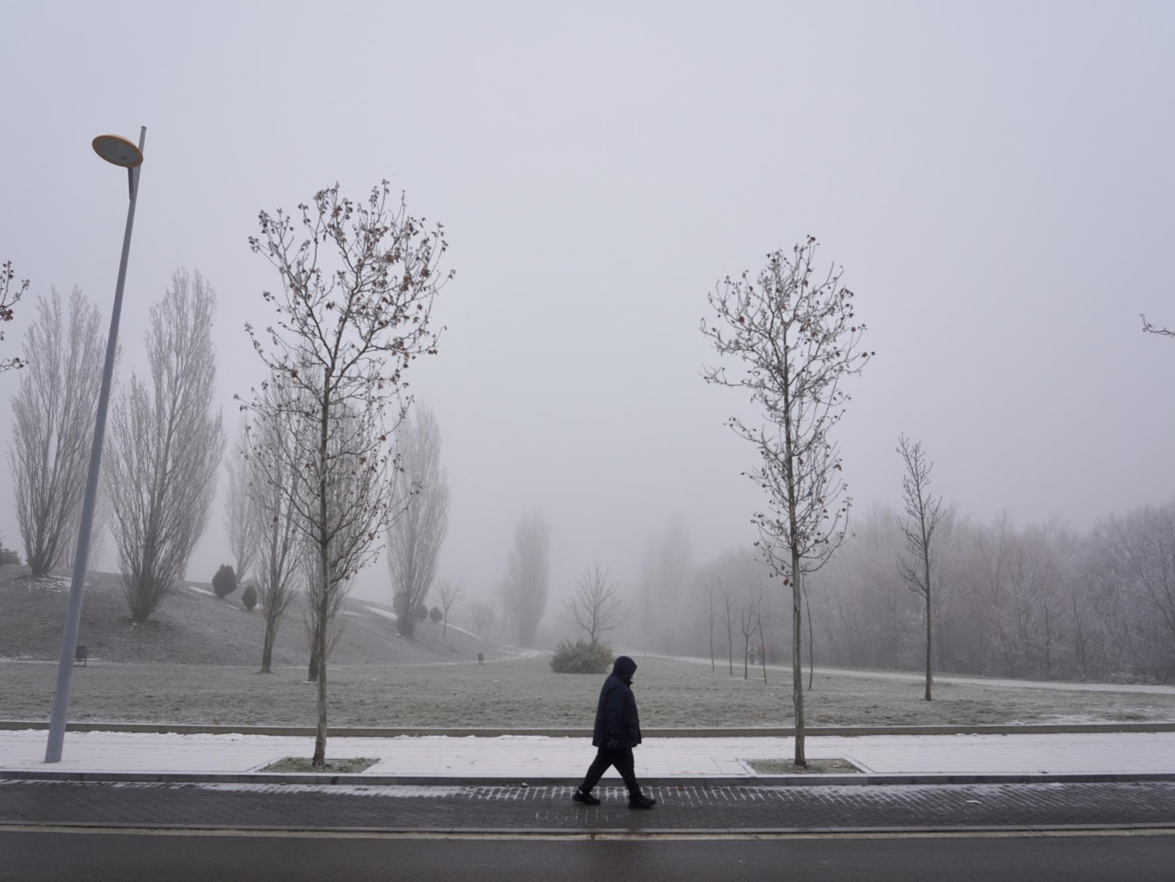 Frío y niebla en Valladolid.