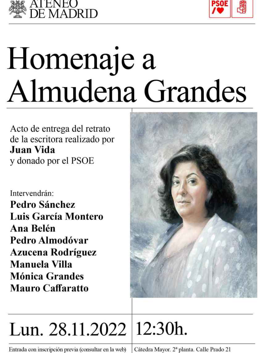 Retrato de Almudena Grandes.