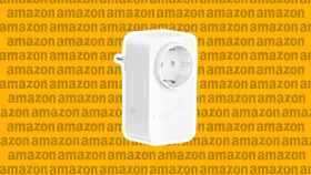 Amazon Smart Plug en un fotomontaje.