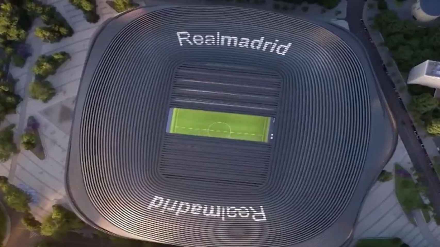 Cubierta retráctil del nuevo Santiago Bernabéu