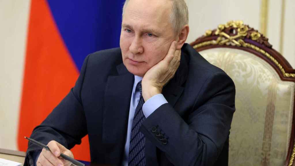 El presidente ruso Vladimir Putin durante una videoconferencia.