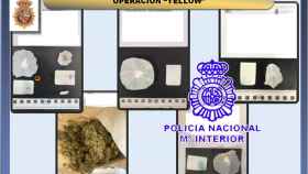 Imagen de las sustancias requisadas por la Policía Nacional de Valladolid.