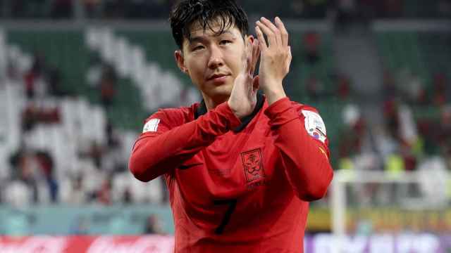 Heung-min Son, con la selección de Corea del Sur en el Mundial de Qatar 2022