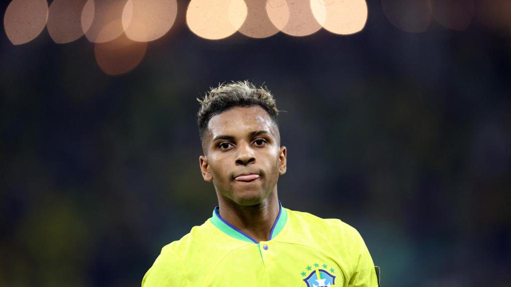 Rodrygo Goes, con la selección de Brasil en el Mundial de Qatar 2022