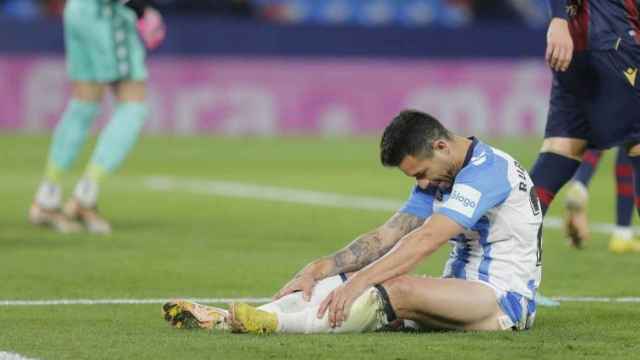 Rubén Castro se lamenta durante el Levante vs. Málaga CF