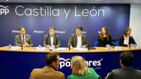El presidente del Partido Popular de Castilla y León, Alfonso Fernández Mañueco, clausura el Comité Ejecutivo Autonómico del PP