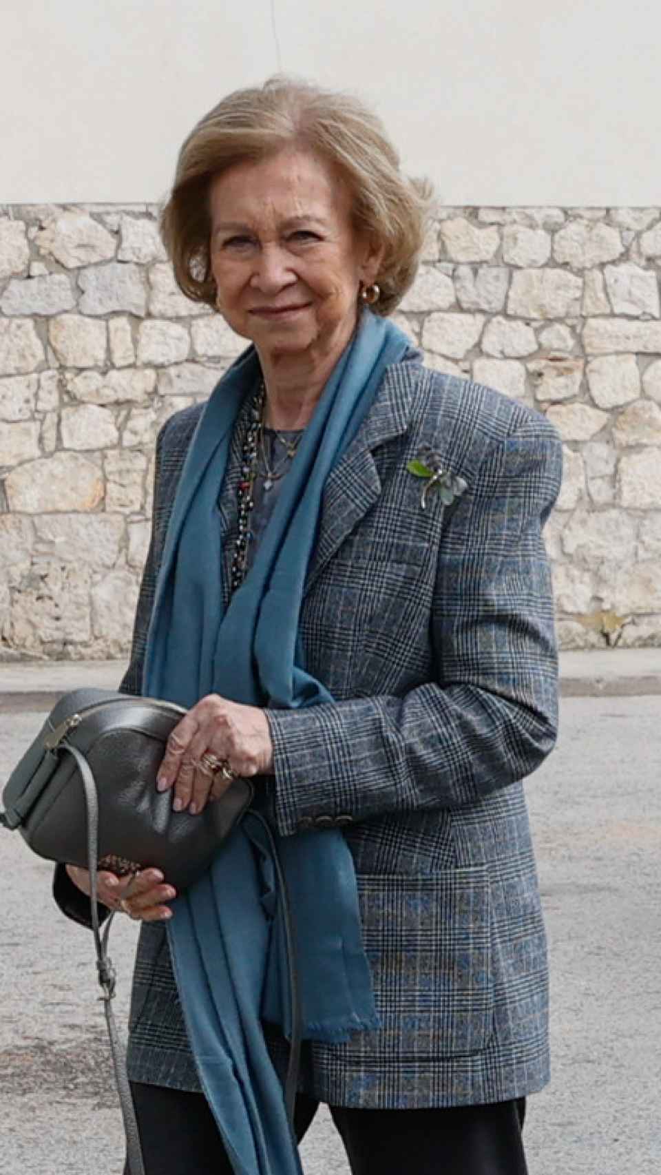 La reina emérita Sofía en un acto público en Burgos, el pasado mes de noviembre.