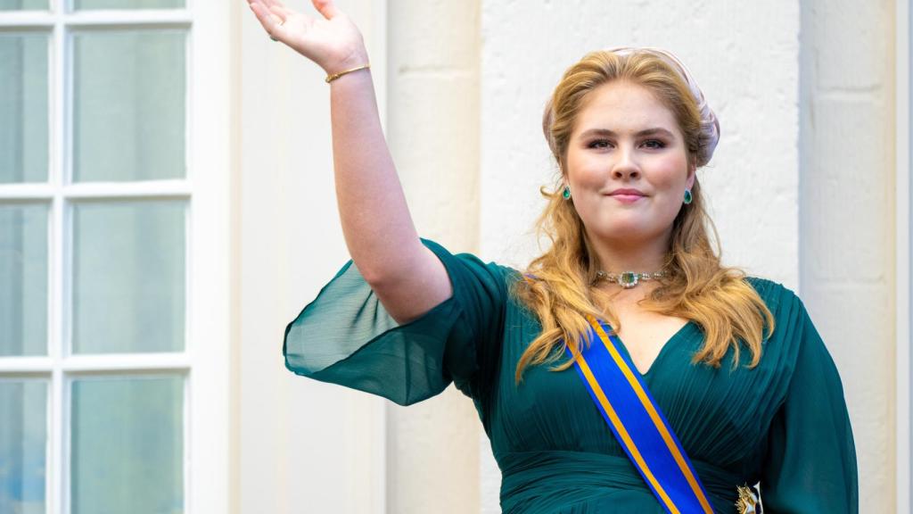 La princesa Holanda durante un acto en La Haya.
