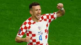 Ivan Perisic, celebrando el gol de la selección de Croacia en el Mundial de Qatar 2022