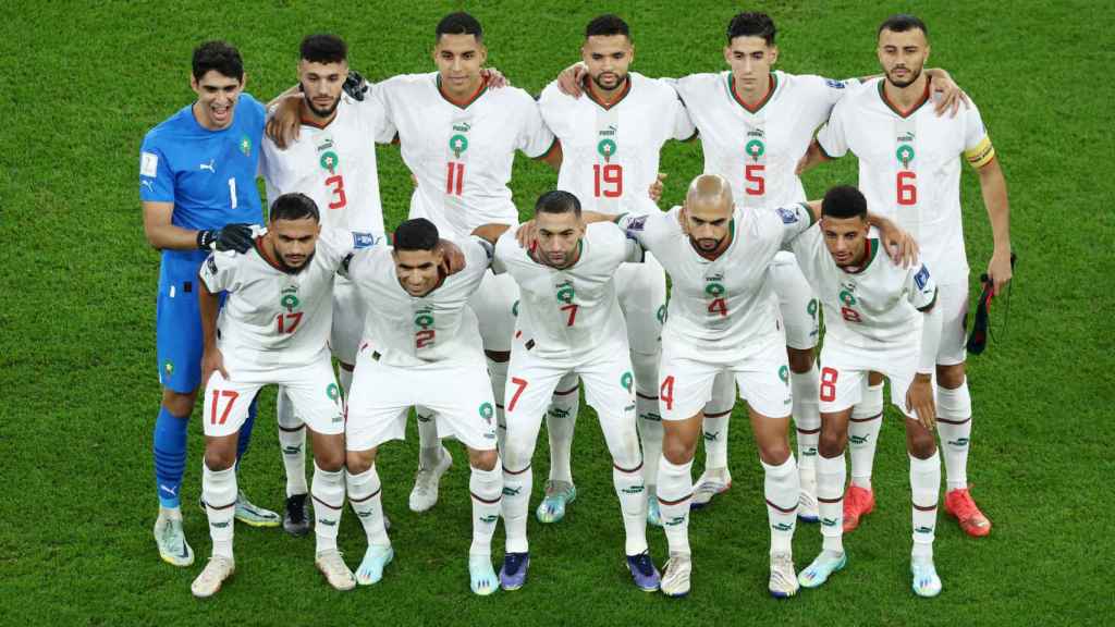 Once de Marruecos con gran cantidad de jugadores nacidos fuera.