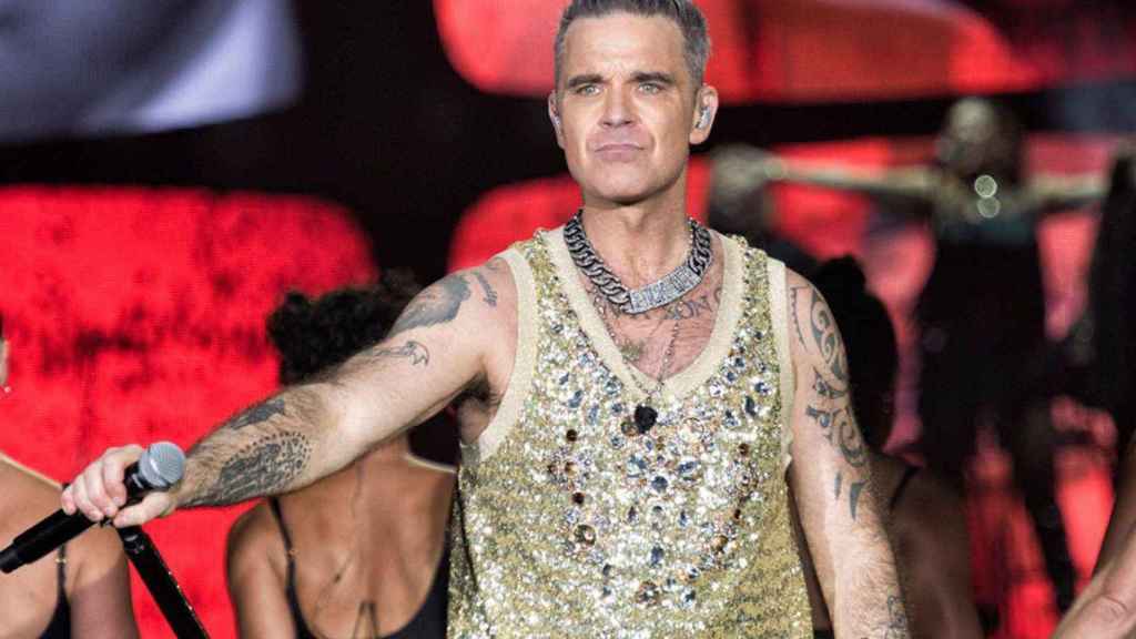Robbie Williams, en concierto.