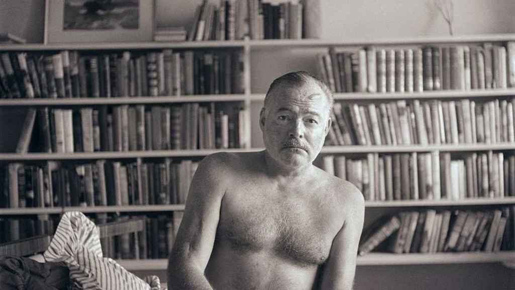 Hemingway, en su casa de Cuba.