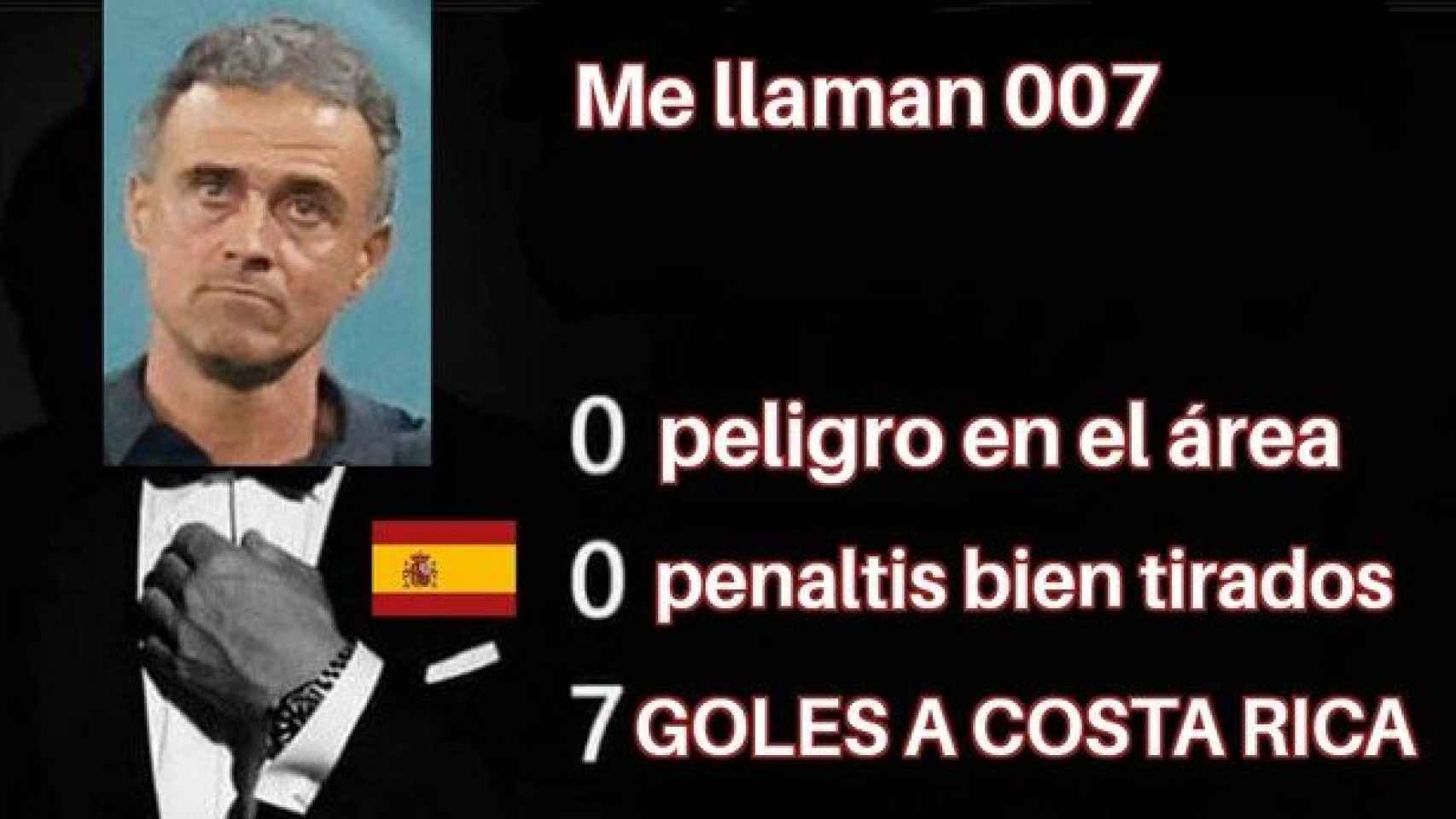 Meme del Marruecos - España del Mundial de Qatar 2022