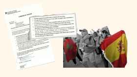 La instrucción de la Generalitat sobre cómo actuar en las cárceles ante el España-Marruecos, junto a una imagen de aficionados de ambas Selecciones.