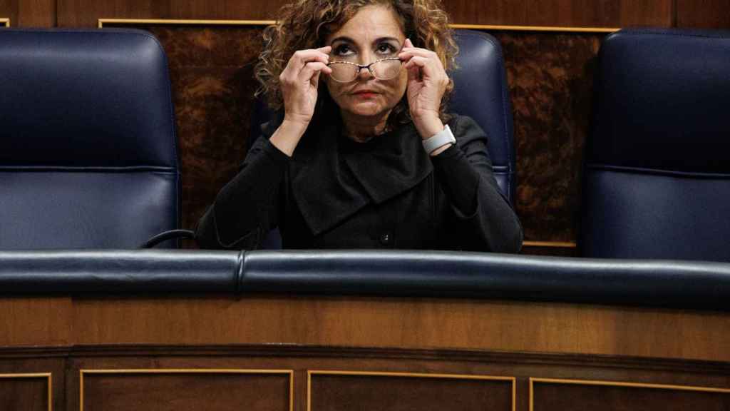 María  Jesús Montero, ministra de Hacienda y Función Pública, en el Congreso.
