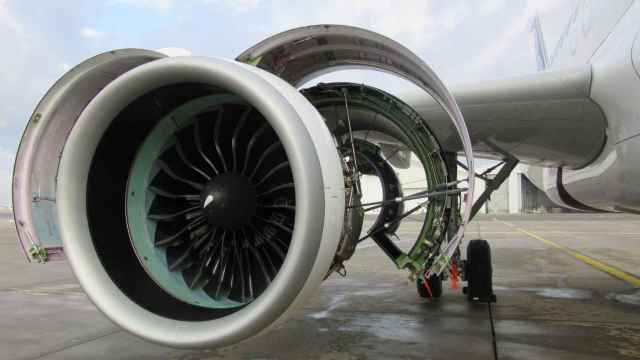 Un motor de avión A320 Nacelle.