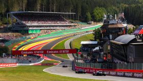 Circuito de Spa-Francorchamps en Bélgica durante un Gran Premio de Fórmula 1
