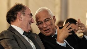 El presidente de Iberdrola, Ignacio Galán, y el primer ministro de Portugal, Antonio Costa.